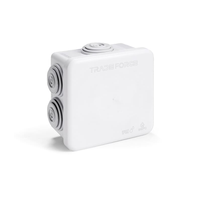 TRADEFORCE - Jakorasia - 80x80x45 mm, harmaa, IP55