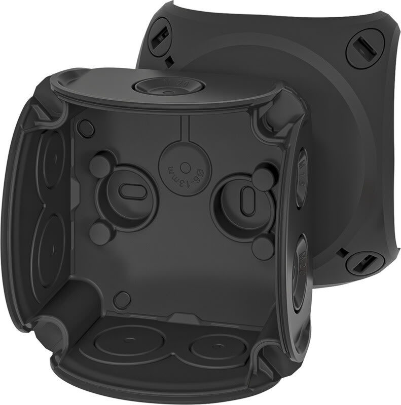 HENSEL - Jakorasia - DK 0100 B IP66 Musta PP-HF