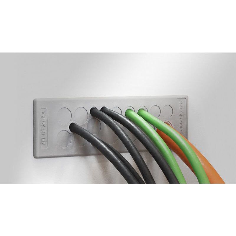 ICOTEK - Kalvoläpivienti, Harmaa, HF - KEL-DP 24/12 A LÄPIVIENTILEVY