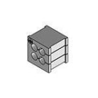 ICOTEK - Läpivientimoduuli - KT 4/5 4x5 MM TIIVISTE HARMAA