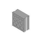 ICOTEK - Läpivientimoduuli - DT 3 MONIREIKÄTIIVISTE HARMAA