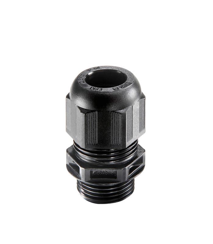 WISKA - Holkkitiiv.ved.poist muovi HF - ESKV M20 / Metri RAL 9005 mus