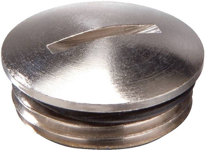 WISKA - Sulkutulppa metalli IP68 - EMVS-ORD M50 tiivisterenkaalla