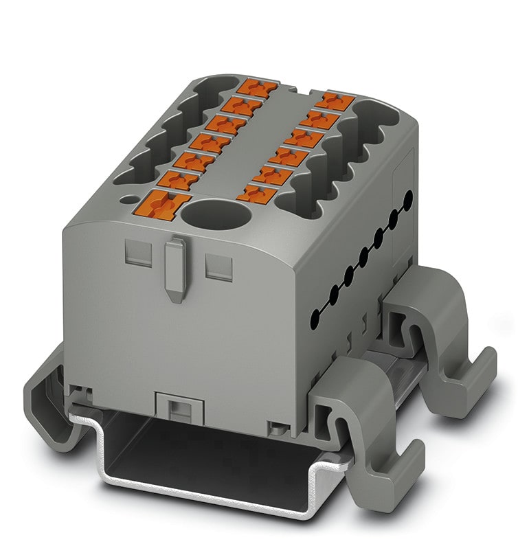 PHOENIX CONTACT - Potentiaalinjakoliitin push-in - 3273220 PTFIX 6/12X2,5-NS35 GY