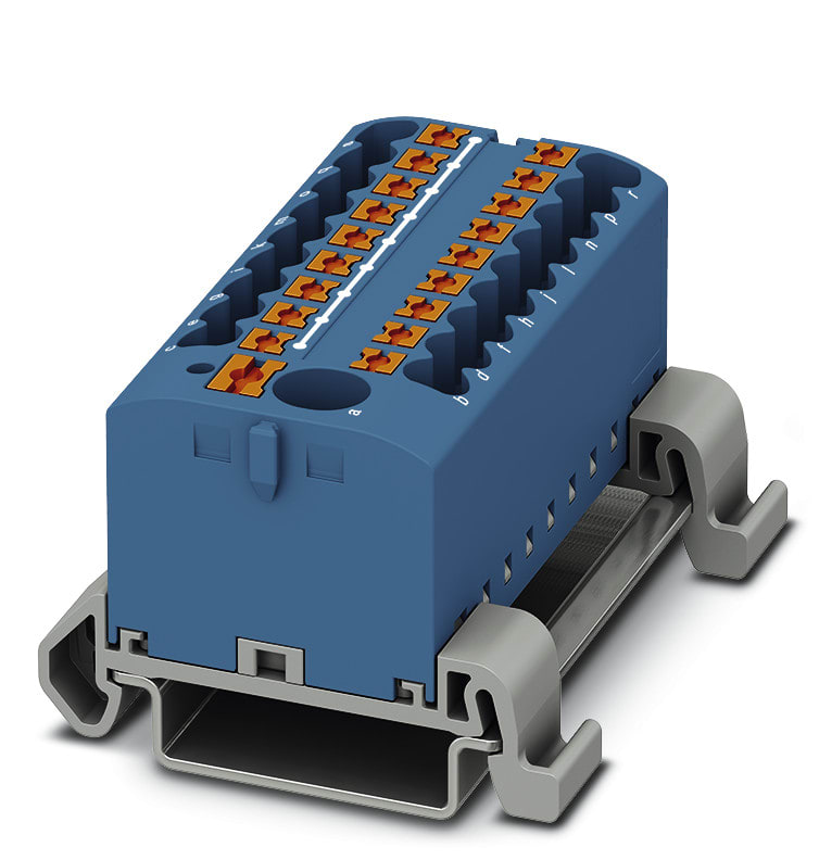 PHOENIX CONTACT - Potentiaalinjakoliitin push-in - 3273244 PTFIX 6/18X2,5-NS35 BU