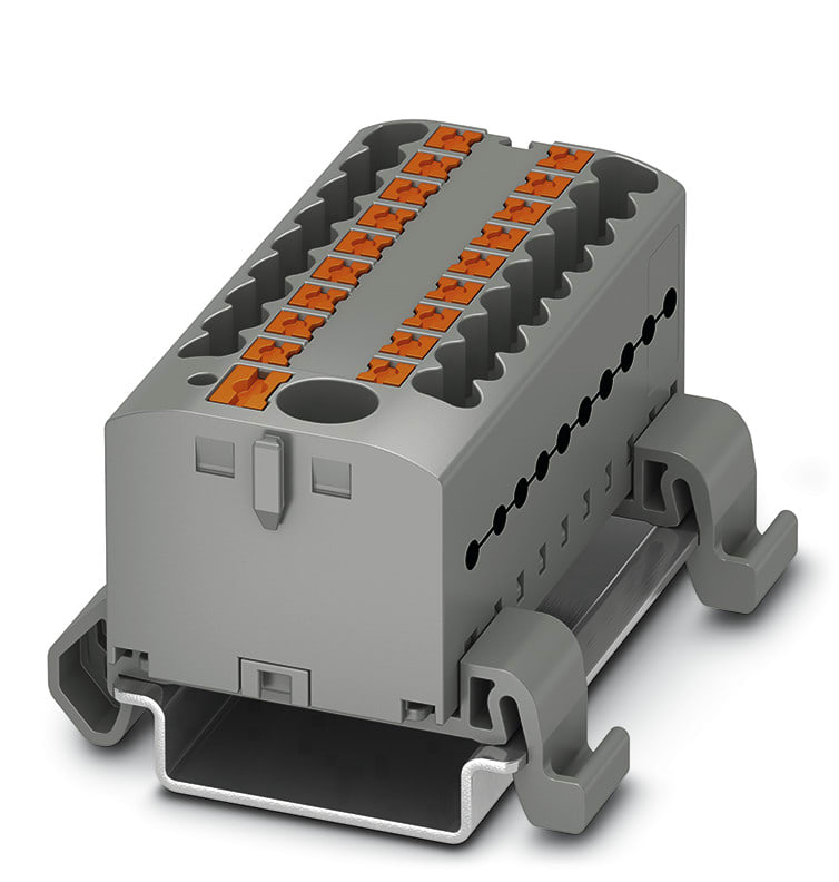 PHOENIX CONTACT - Potentiaalinjakoliitin push-in - 3273242 PTFIX 6/18X2,5-NS35 GY