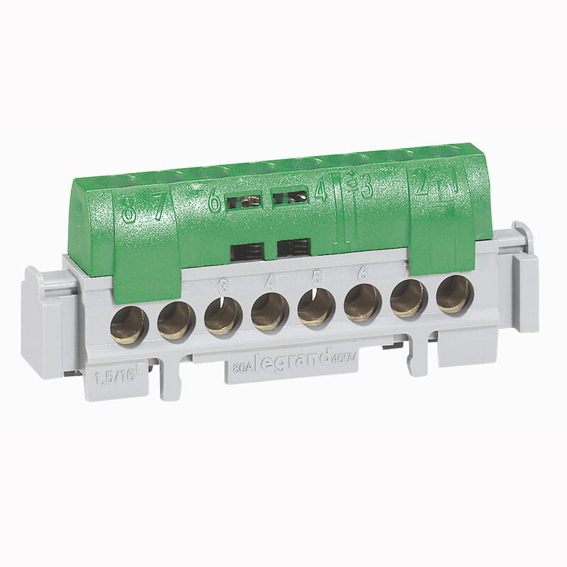 LEGRAND - PE-kisko - Cu 1x6-25mm²+16x1.5-16mm²