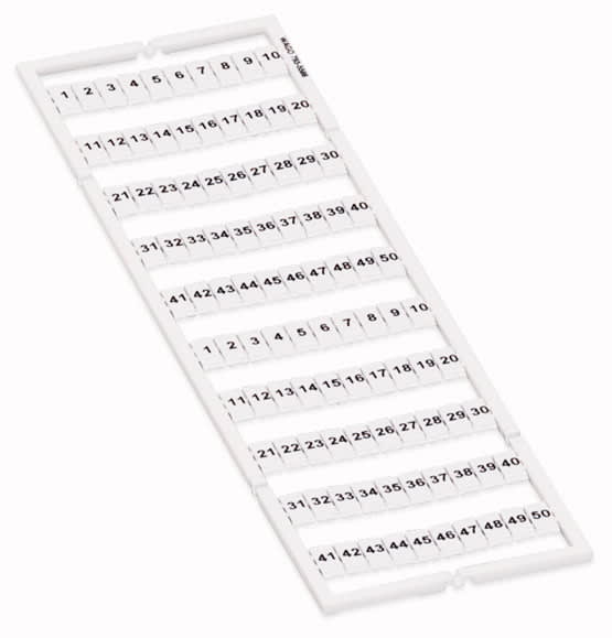 WAGO - Merkintälevy 1-50 vaaka - 793-5566