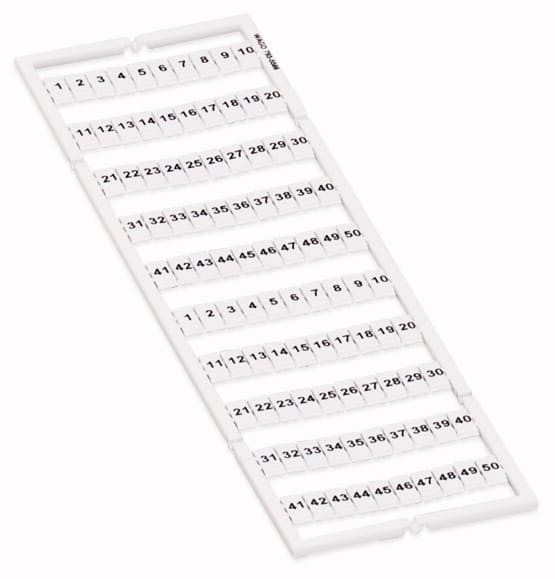WAGO - Merkintälevy 1-50 vaaka - 793-5566