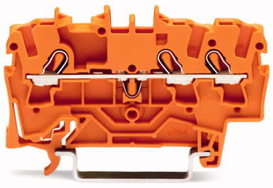 WAGO - Riviliitin TOPJOB S - 3-Nap,0,25-2,54)mm²,ORA 100 kpl