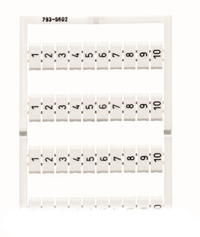 WAGO - Merkintäl.1401-1500 pysty - 793-5672 (5 kpl.)
