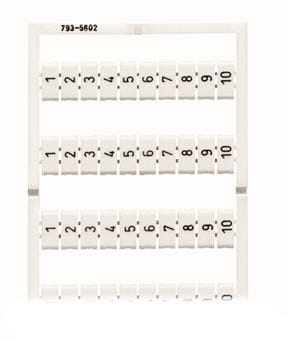 WAGO - Merkintäl.1401-1500 pysty - 793-5672 (5 kpl.)