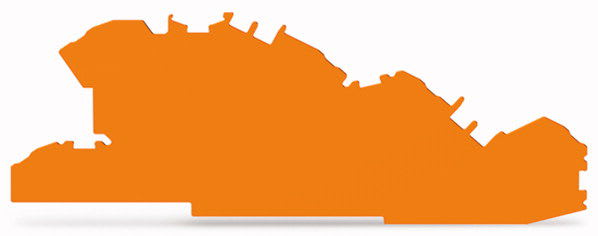 WAGO - Päätylevy ORA,2005/76?-sar - 2005-7692, TOPJOB S (100 kpl.)