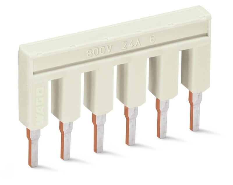 WAGO - Oikosulkusilta TOPJOB S - Jumpperi, 6-OS, In 25 A (25 kpl)