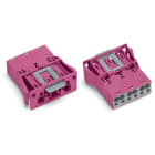 WAGO - Pistoliitin WINSTA MIDI - 3-NapLaippaliit.urosPinkki100kpl