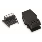 WAGO - Pistoliitin WINSTA MIDI - 5-nap naarasliitin MUSTA (5 kpl)