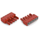 WAGO - Pistoliitin WINSTA MIDI - 5-Nap naarasliitin PUN (50 kpl.)