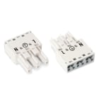 WAGO - Pistoliitin WINSTA MIDI - 3-Nap naarasliitin VAL (100 kpl)