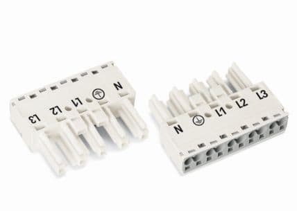 WAGO - Pistoliitin WINSTA MIDI - 5-Nap naarasliitin VAL (50 kpl.)