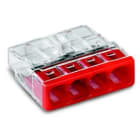 WAGO - Rasialiitin 2273-204 - 4-Nap, 0.5-2.5mm², PUN (100 kpl)