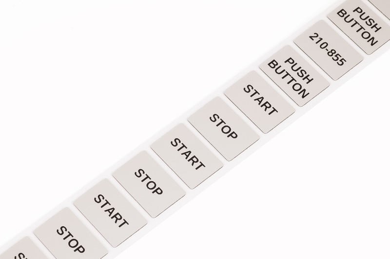 WAGO - Tyyppikilpitarra 99x44mm,hopea - 210-804 Merkintätarvike