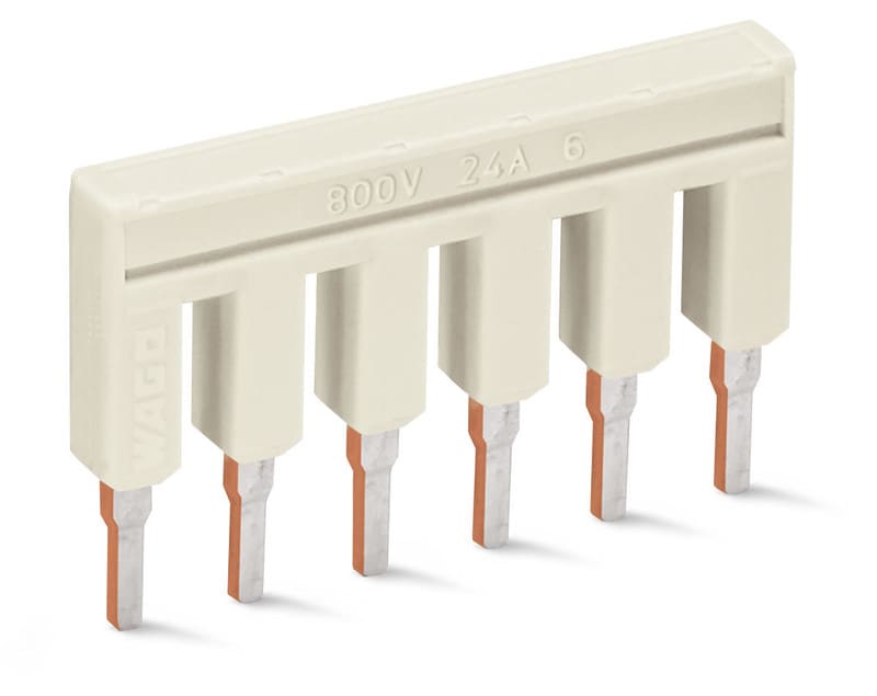 WAGO - Oikosulkusilta TOPJOB S - Jumpperi 6-OS. In 18A (25 kpl.)