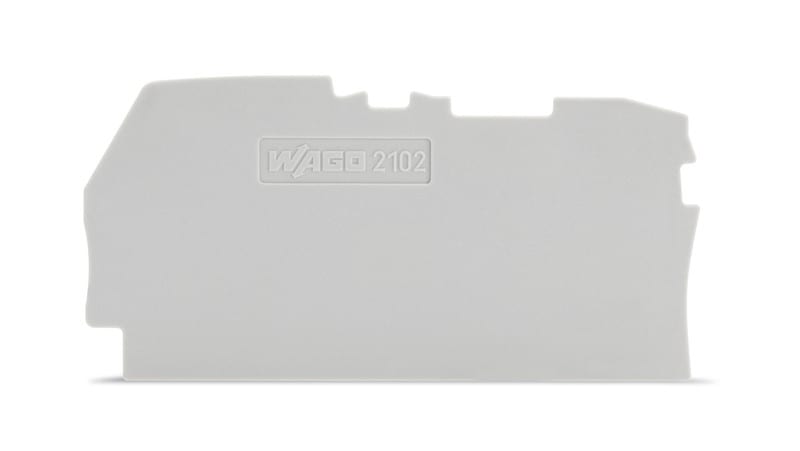 WAGO - 2102-12.liittimille,0.8 mm,HAR - Päätylevy TOPJOB S