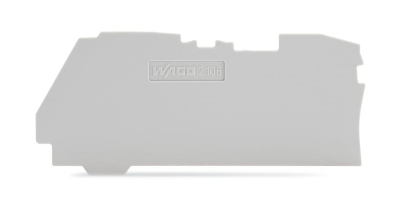 WAGO - 2106-12..liittimille,1 mm,HAR - Päätylevy TOPJOB S (100 kpl.)