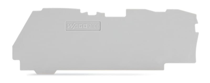 WAGO - 2106-13..liittimille,1 mm,HAR - Päätylevy TOPJOB S (100 kpl.)