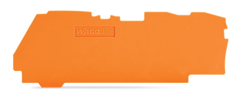 WAGO - Päätylevy - 2106-13..liittimille,1 mm,ORA