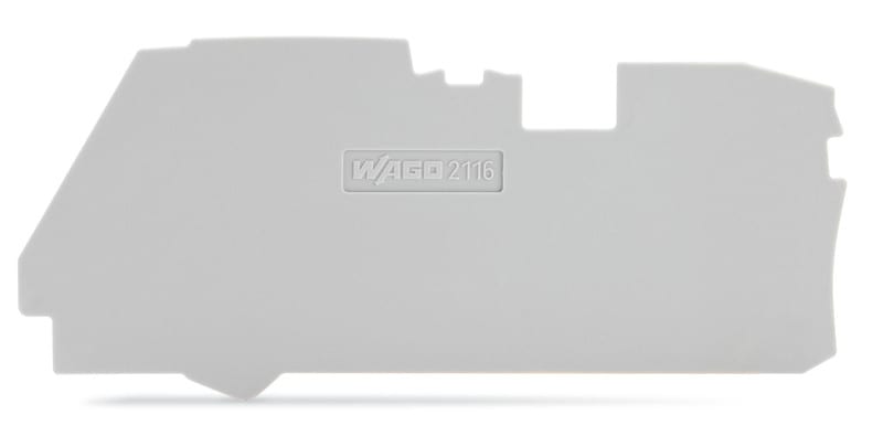 WAGO - 2116-12..liittimille,1 mm,HAR - Päätylevy TOPJOB S (100 kpl.)