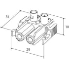 ENSTO - Pistoliitintarvike EnstoNet - 2-NAP NAARASRUUVILIITIN SIN