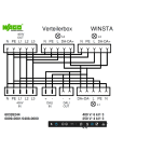 WAGO - Kytkinrasia WINSTA DALI - IN/OUT 3-vaihe, OUT 3XDALI, VA