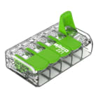 WAGO - Rasialiitin 221-425 - 5-Nap Green kaikki johdint.25kpl