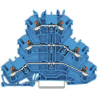 WAGO - Riviliitin kaksikerros TOPJOB S - N/N/N, 0,25-2,5(4),painonappi