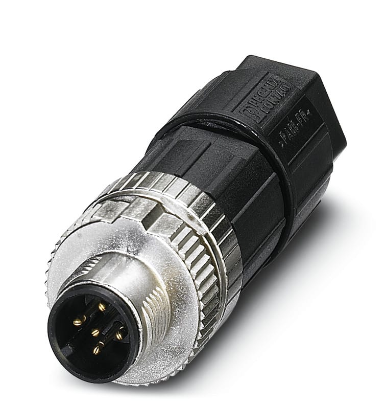 PHOENIX CONTACT - M12 suora 5-nap., A, uros - 1424649 SACC-M12MS-5PL M