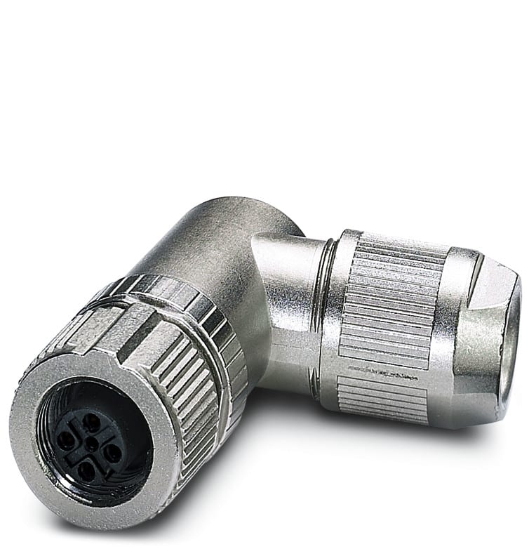 PHOENIX CONTACT - M12 PROFINET kulma, D, naaras - 1424685 SACC-M12FRD-4PL SH PN