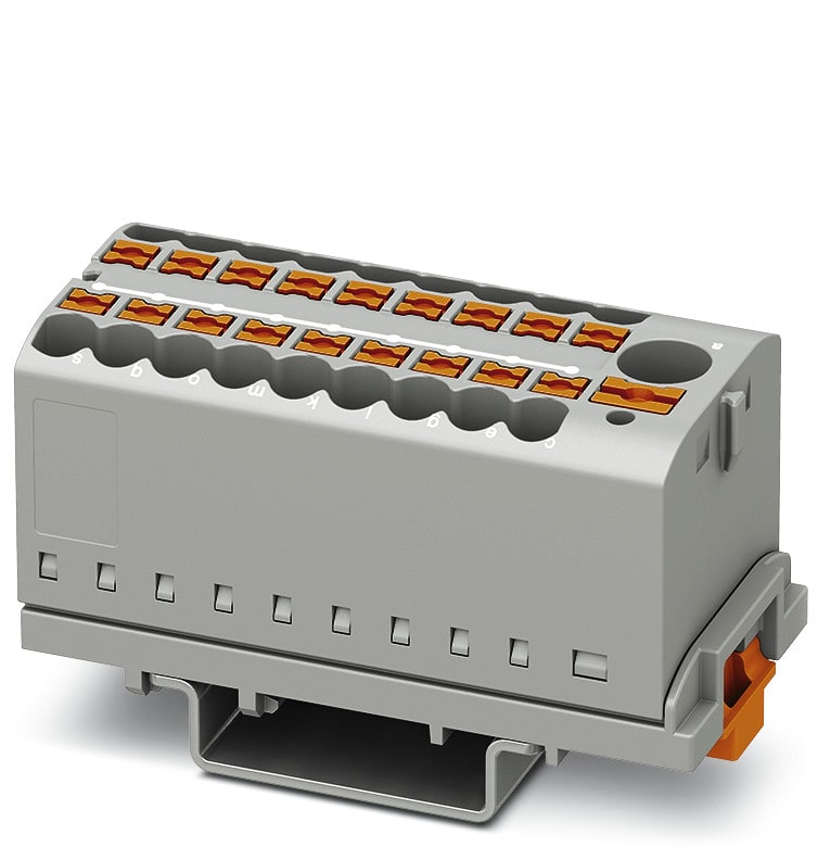 PHOENIX CONTACT - Potentiaalinjakoliitin push-in - 3273110 PTFIX 6/18X2,5-NS35 GY