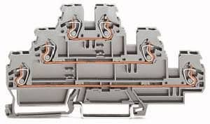 WAGO - Riviliitin kolmikerros - 870-551 HA (50 kpl.)