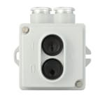 SELCAST - KYTKIN IP44 2-NAP 2xPK16 - 513 321 / Harmaa