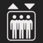 HAGER - Linssi W.1 - uloskäynti-kuvio merkkiv.