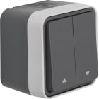 HAGER - Painike - 5/10A/250V/IP55 verho PPJ har