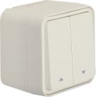 HAGER - Kytkin - 5/10A/IP55 verho PPJ val