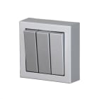 ABB - Kytkin Impressivo - 1+1+1/16AX/250V/IP21 PPJ2X alu