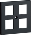 HAGER - Keskiölevy tehalit.Ecoline - GZUAE3A f. GMKS49010 svart