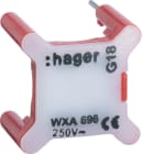 HAGER - Merkkilamppu - WXA691 LED 1mA 230V punainen