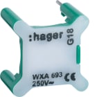 HAGER - Merkkilamppu - WXA693 LED 0.5mA 230V vihreä
