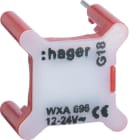 HAGER - Merkkilamppu - WXA696 LED 2.6mA 12/24V pun.