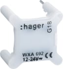 HAGER - Merkkilamppu - WXA695 LED 1.15mA 12/24V valk.