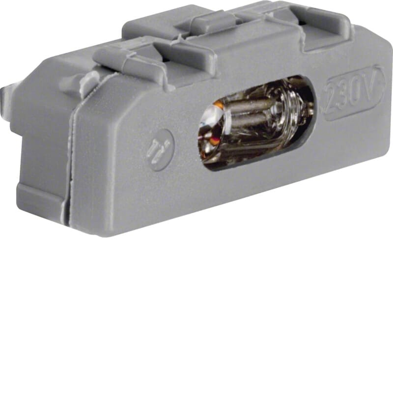 HAGER - Merkkivalo S.1/R.1/R.3 - neon 230VAC 0.9mA